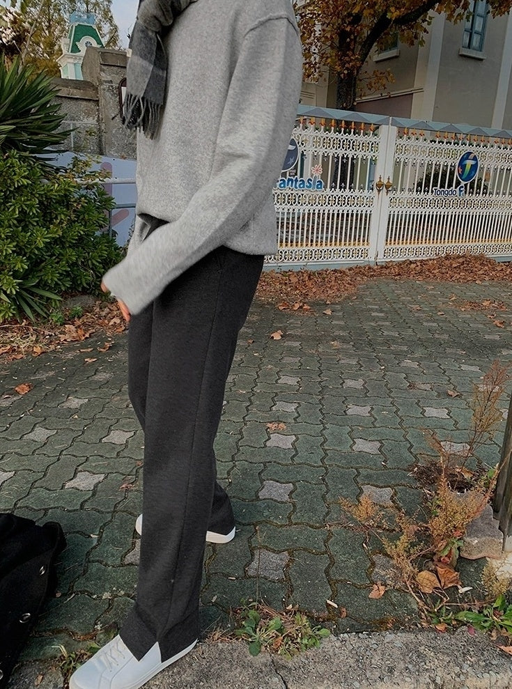Winter Relaxed Fit Thick Trousers