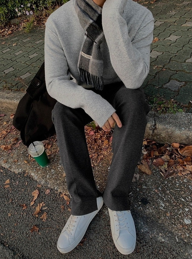 Winter Relaxed Fit Thick Trousers