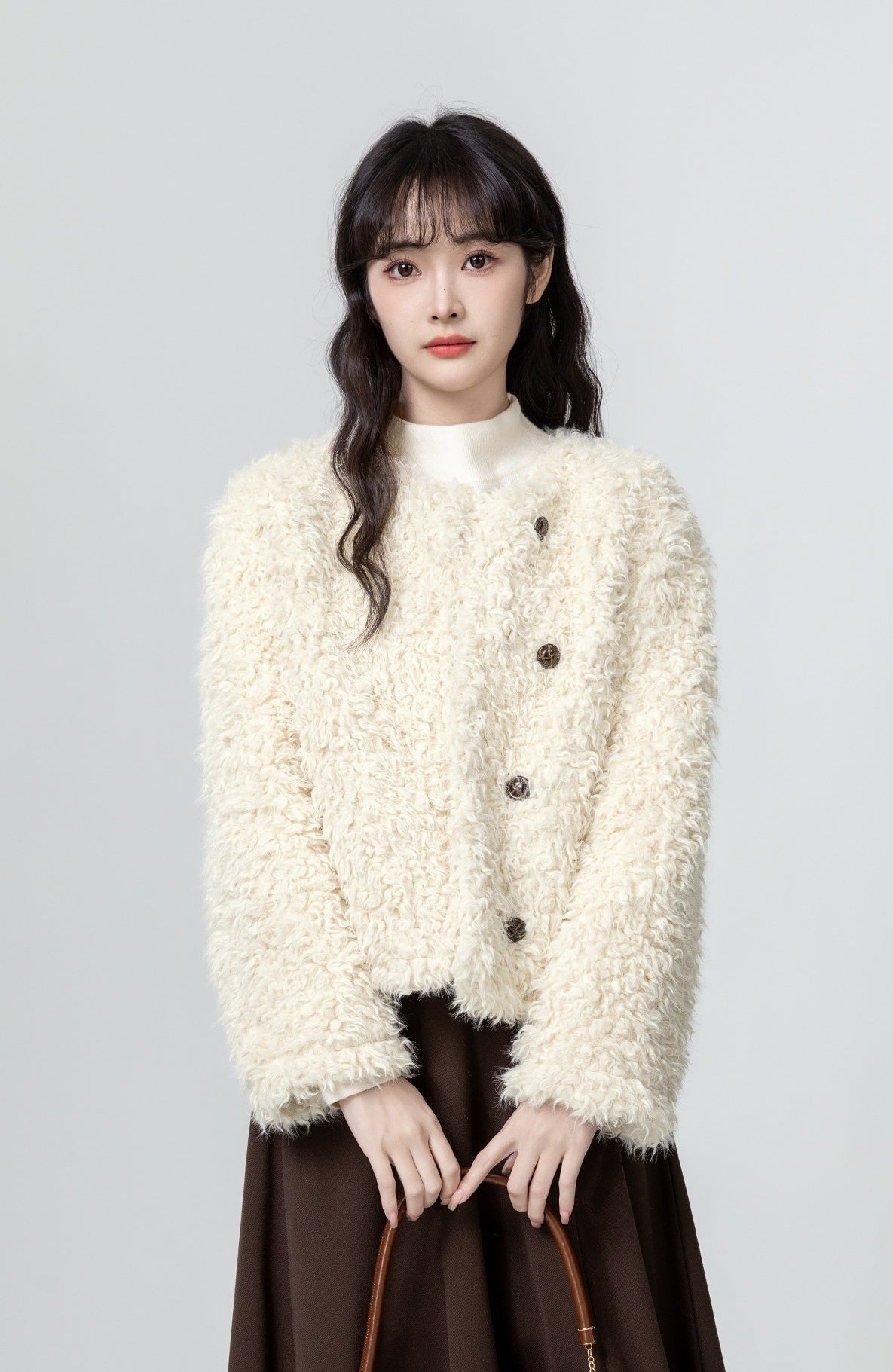 Winter Blend Coat With Single Button Closure