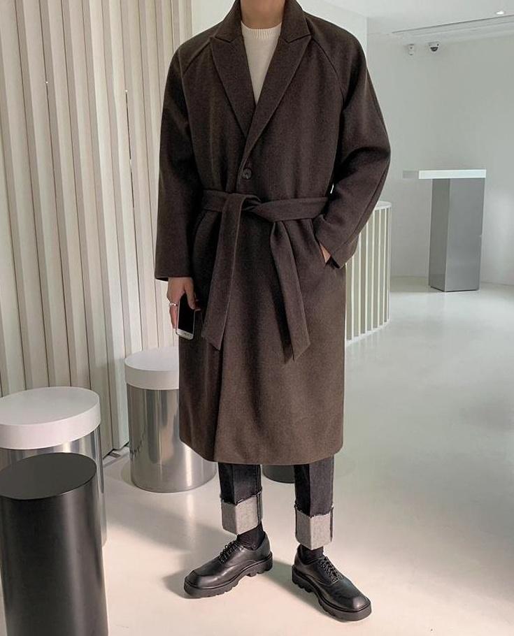 Winter Overcoat British Style Thick Trench Coat