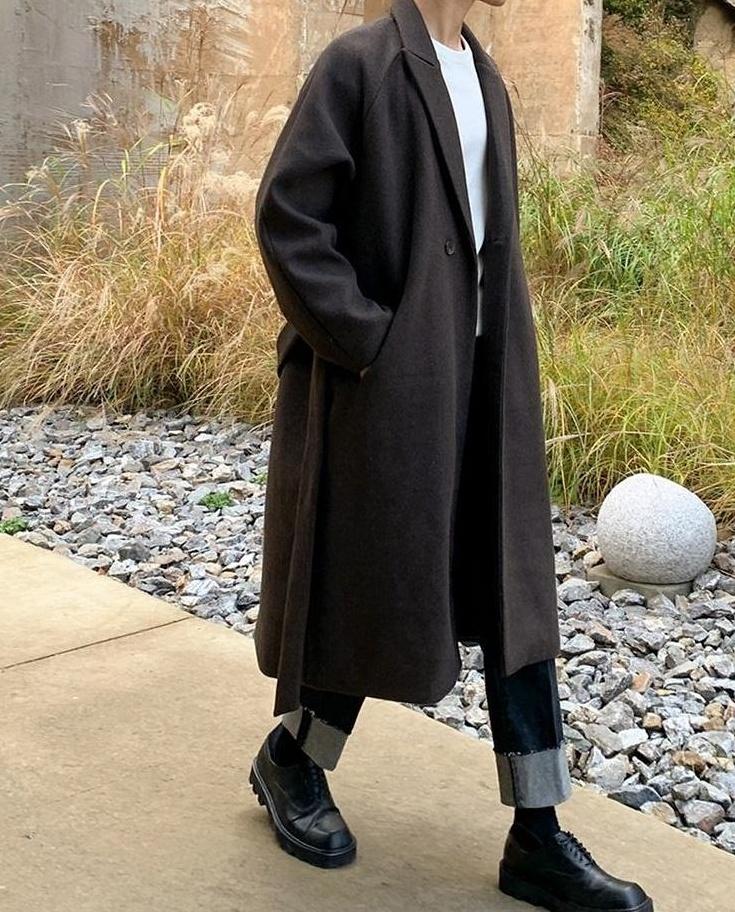 Winter Overcoat British Style Thick Trench Coat