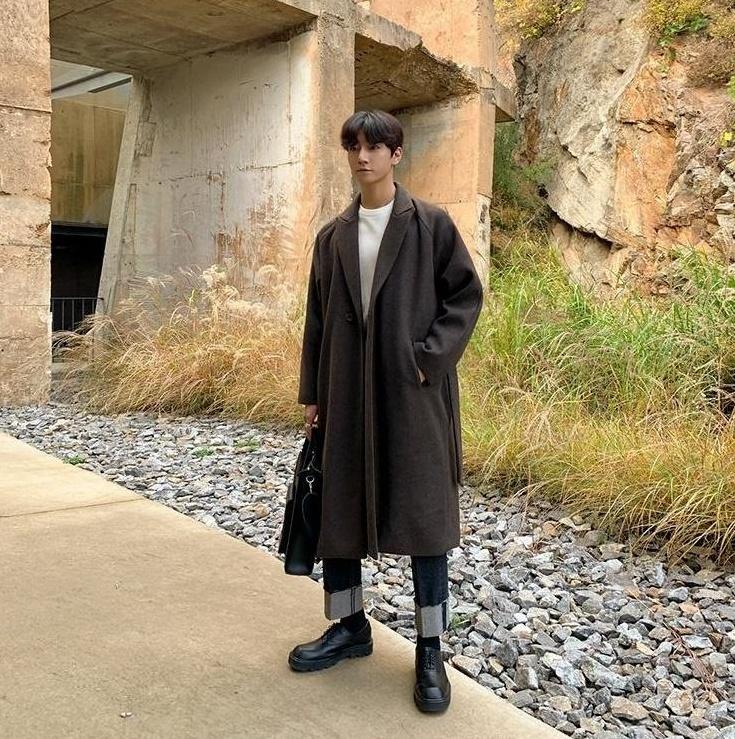 Winter Overcoat British Style Thick Trench Coat
