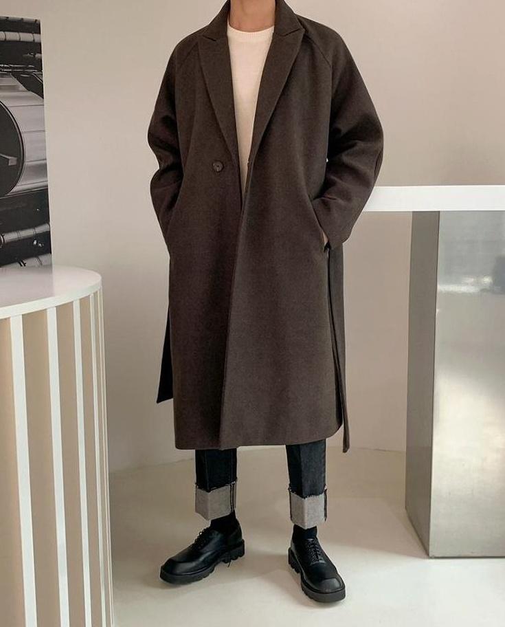 Winter Overcoat British Style Thick Trench Coat