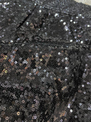 Black Shiny Crop Top