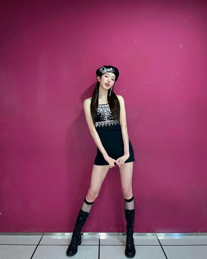 Rhinestone Bejeweled Black Dress