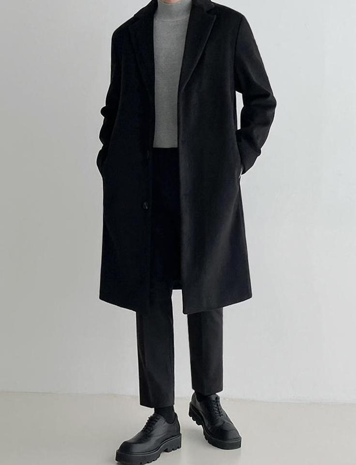 Blend Coat British Style Outerwear