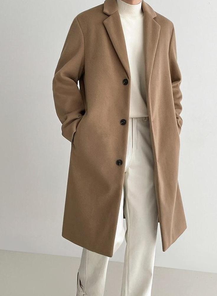 Blend Coat British Style Outerwear