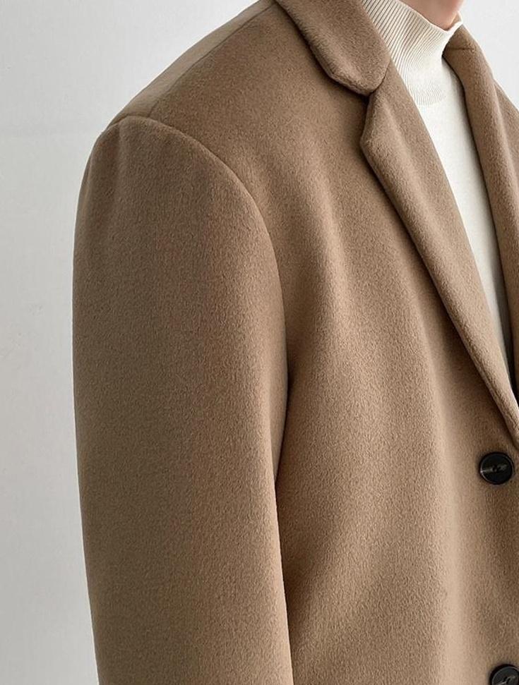 Blend Coat British Style Outerwear