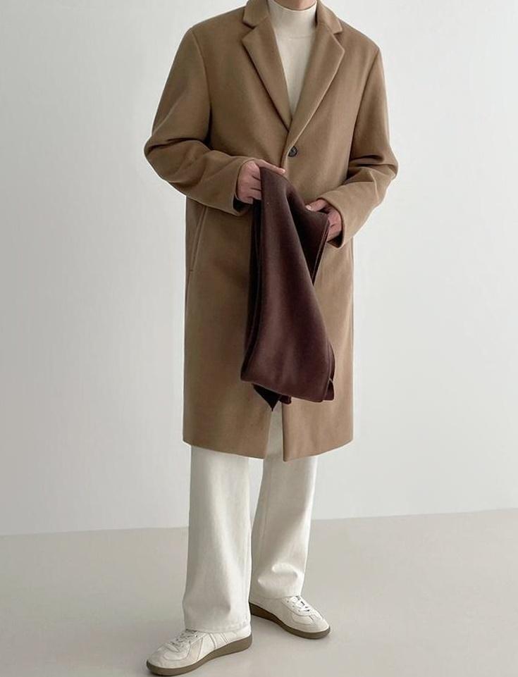 Blend Coat British Style Outerwear