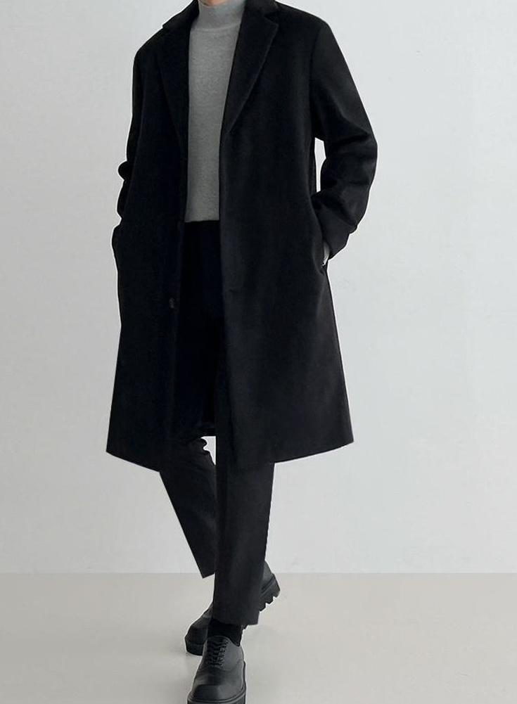 Blend Coat British Style Outerwear