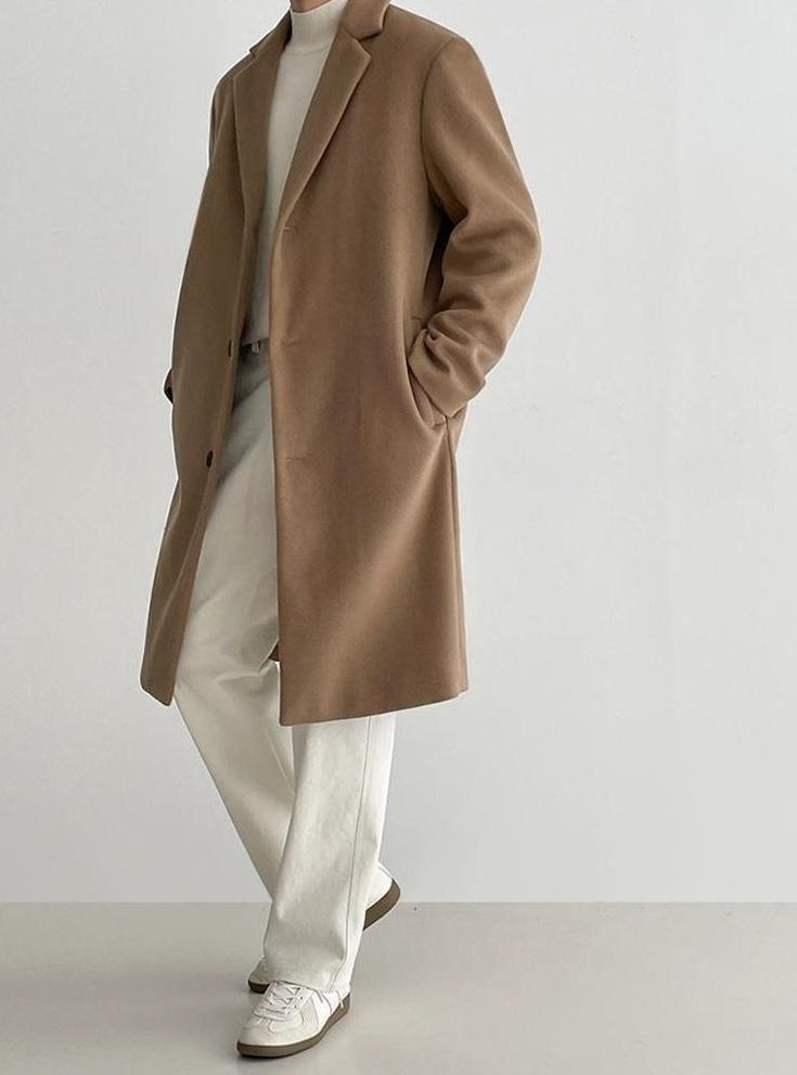 Blend Coat British Style Outerwear