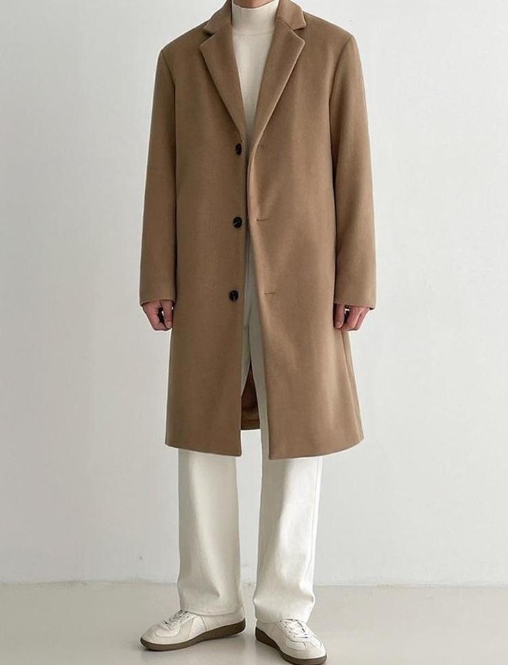 Blend Coat British Style Outerwear