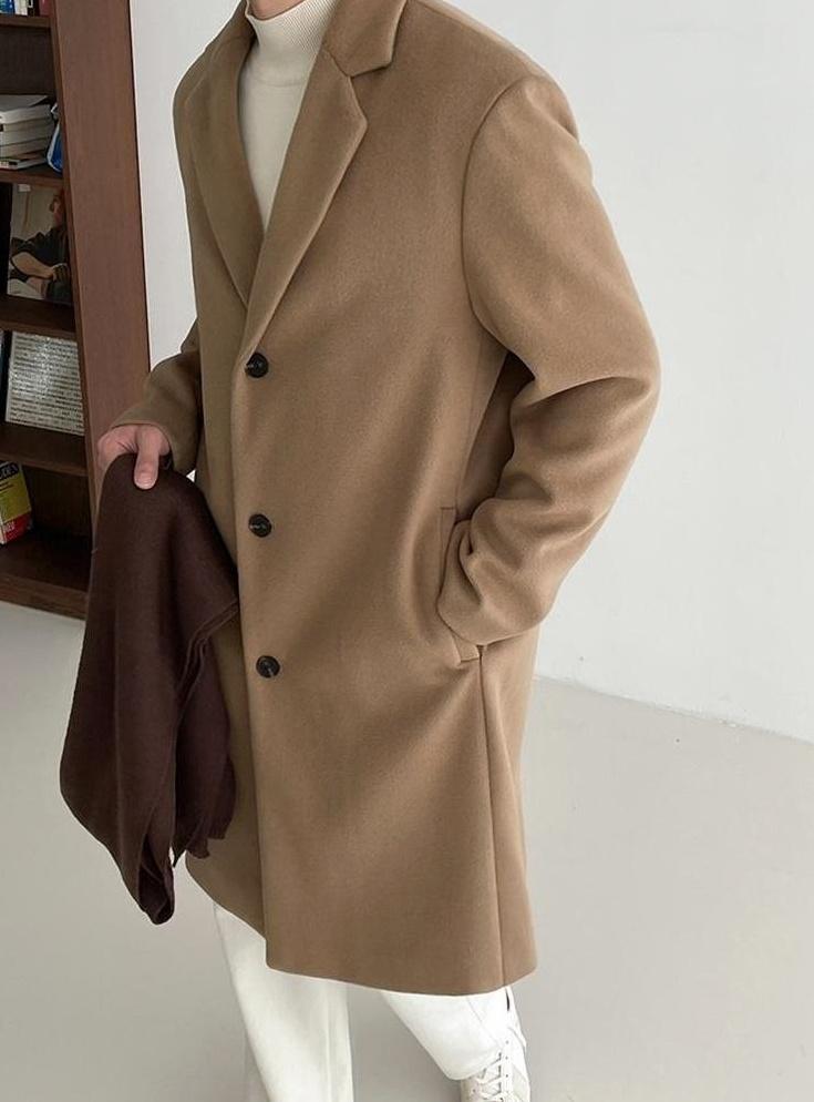Blend Coat British Style Outerwear