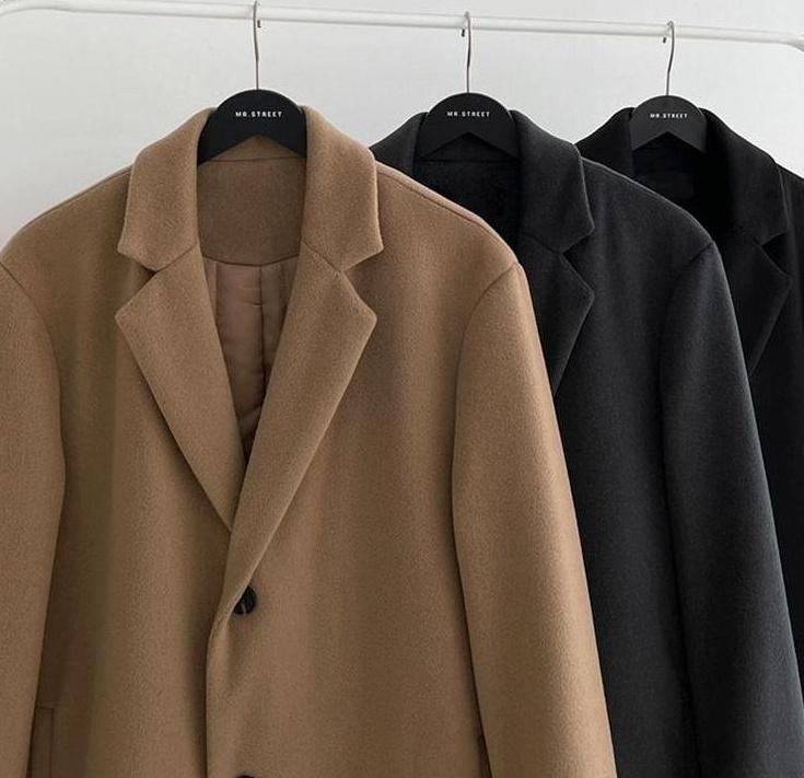 Blend Coat British Style Outerwear