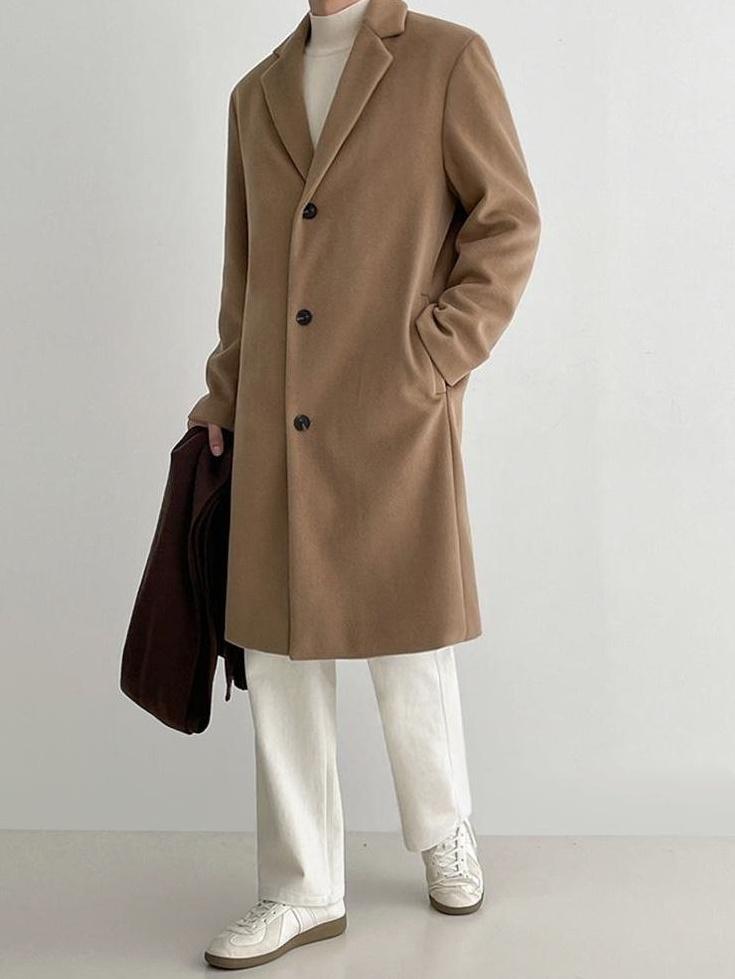 Blend Coat British Style Outerwear