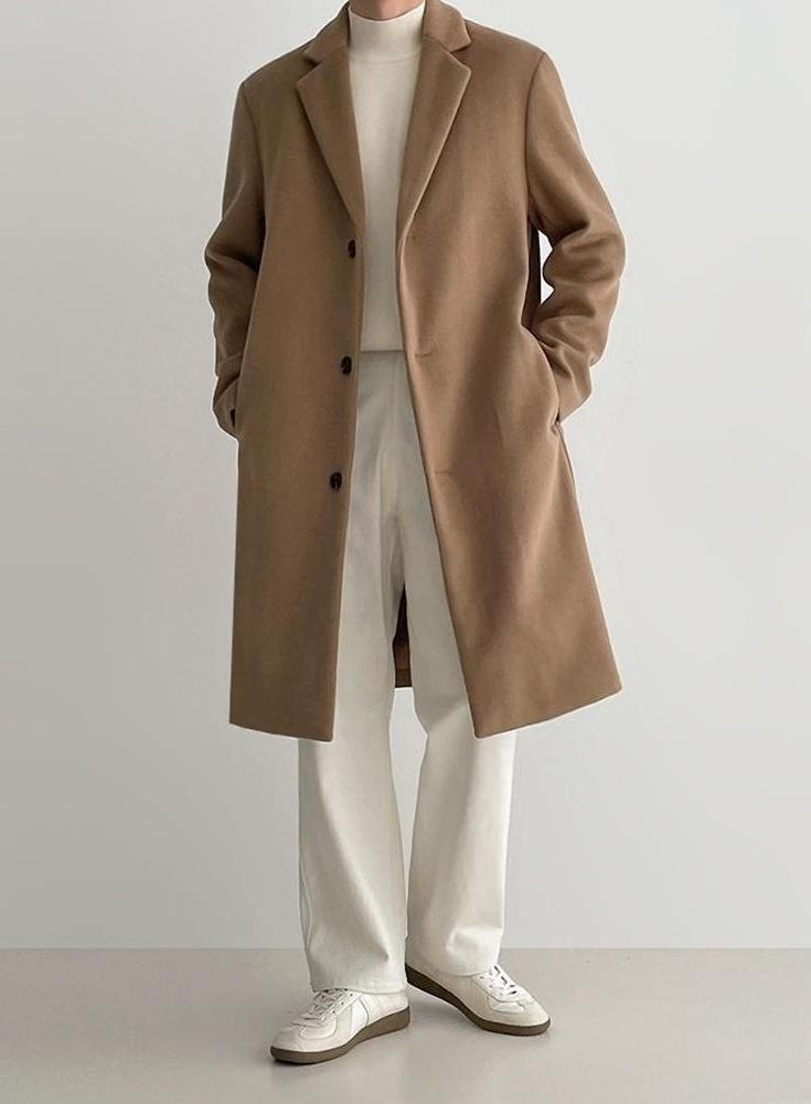 Blend Coat British Style Outerwear