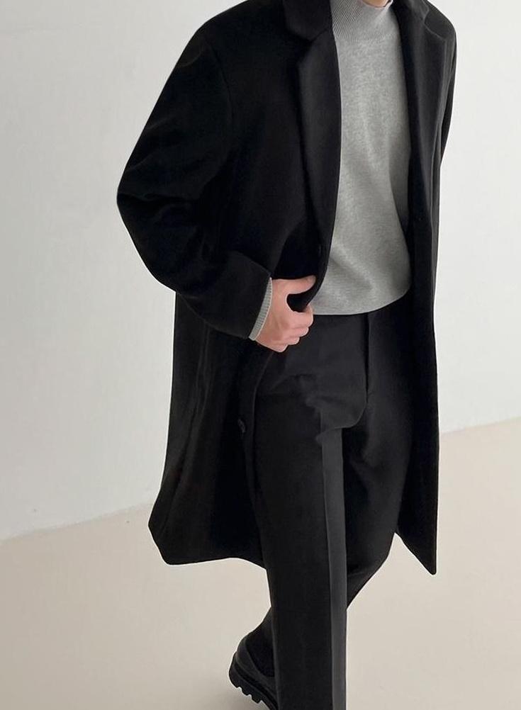 Blend Coat British Style Outerwear