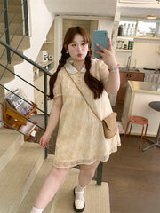 Loose Short Dress New Style Doll Collar