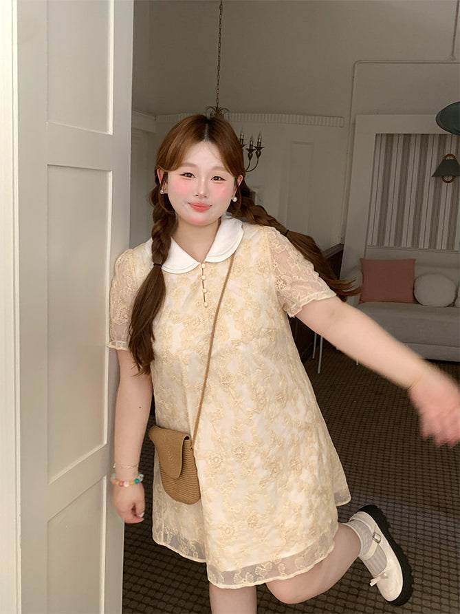 Loose Doll Collar Summer Dress Style