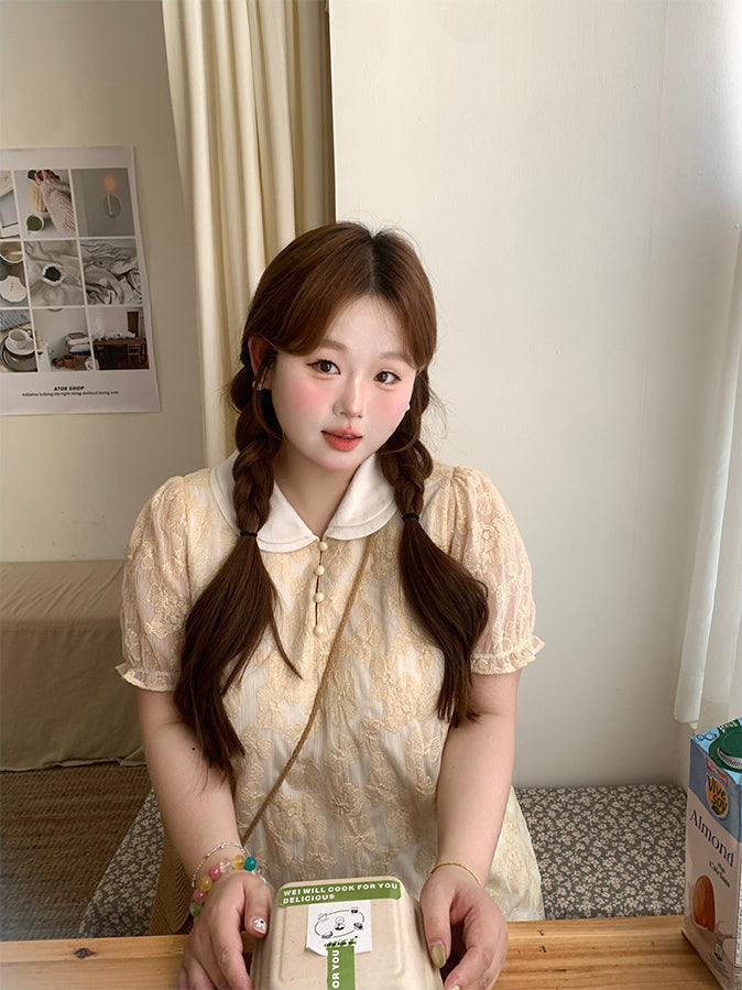 Loose Short Dress New Style Doll Collar