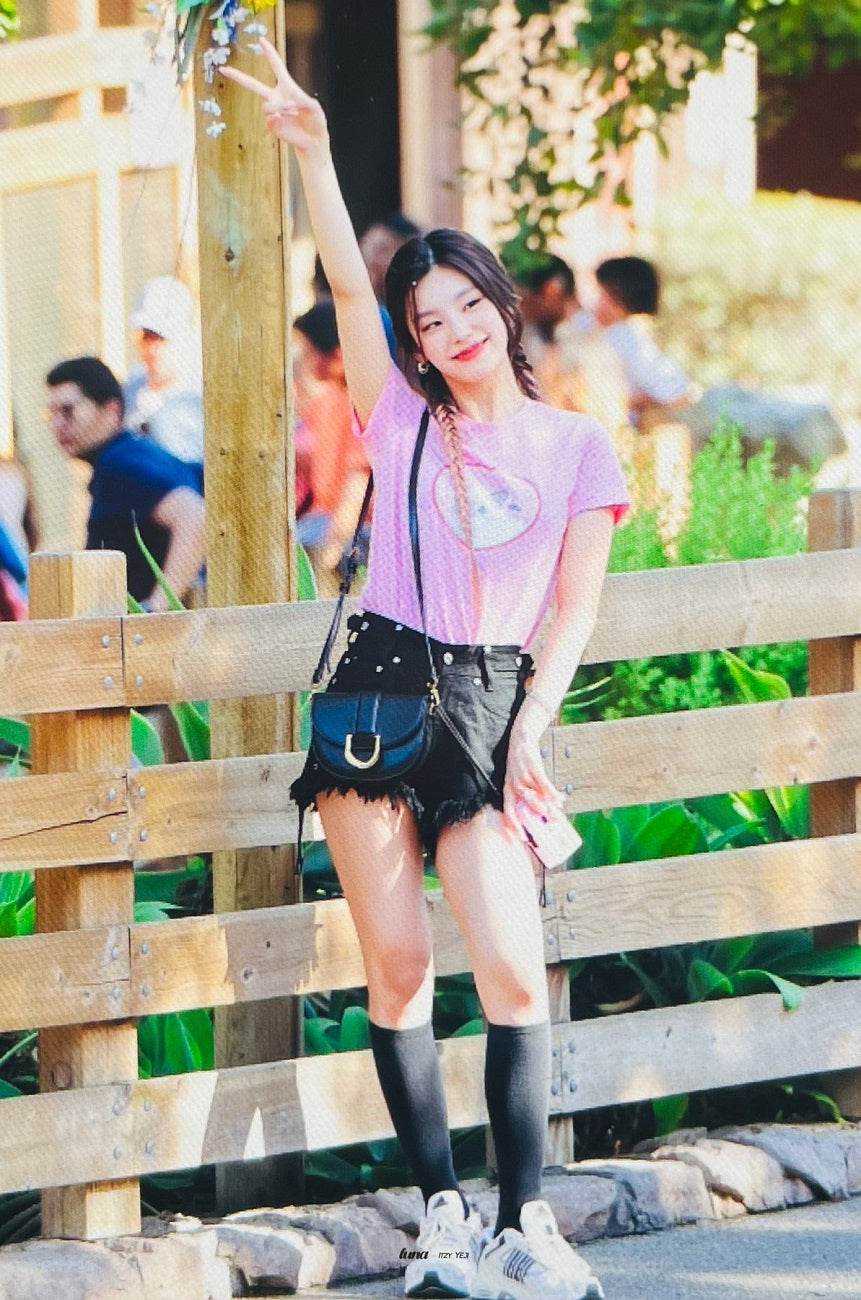 Black Cross Patched Denim Shorts
