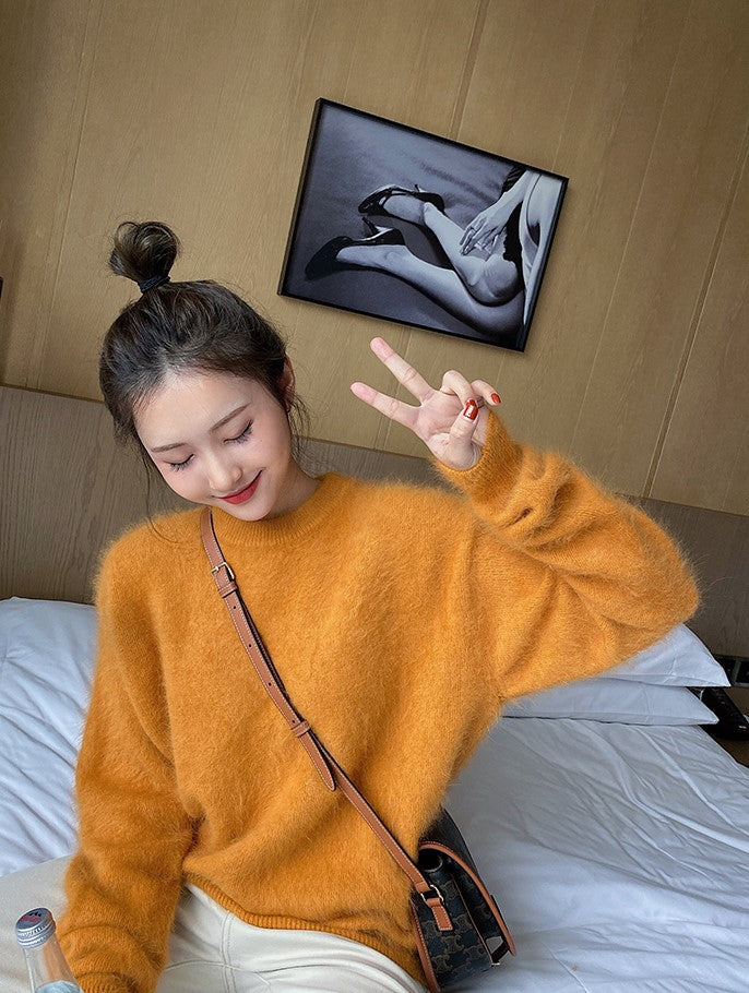 Yellow Fluffy Sweater