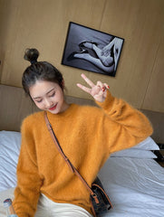 Yellow Fluffy Sweater
