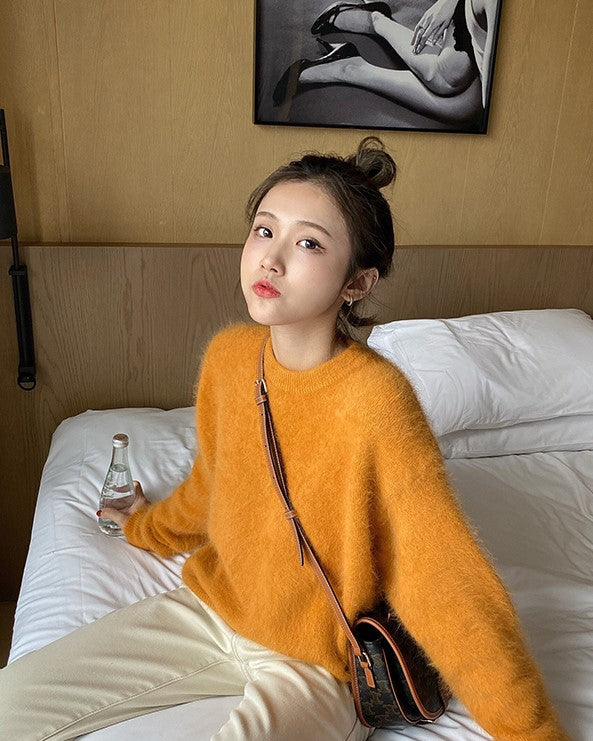 Yellow Fluffy Sweater