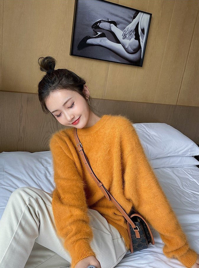 Yellow Fluffy Sweater