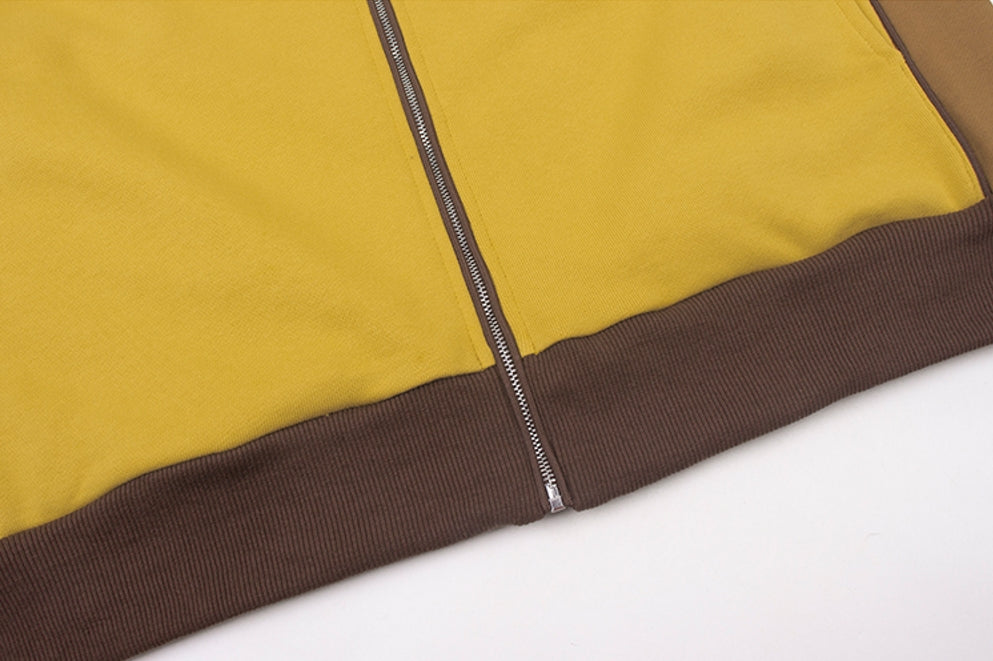 Yellow Vintage Sporty Jacket