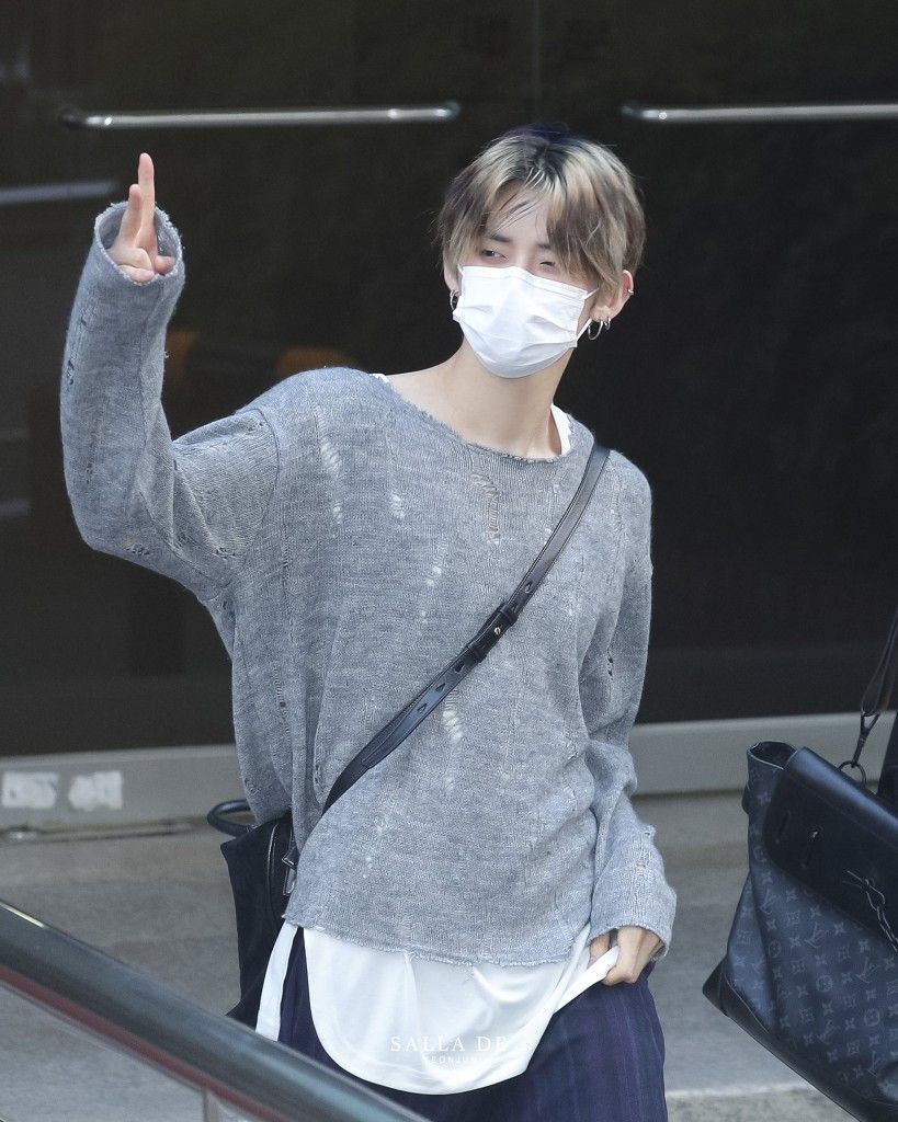 Grey Sheer Distressed Sweater