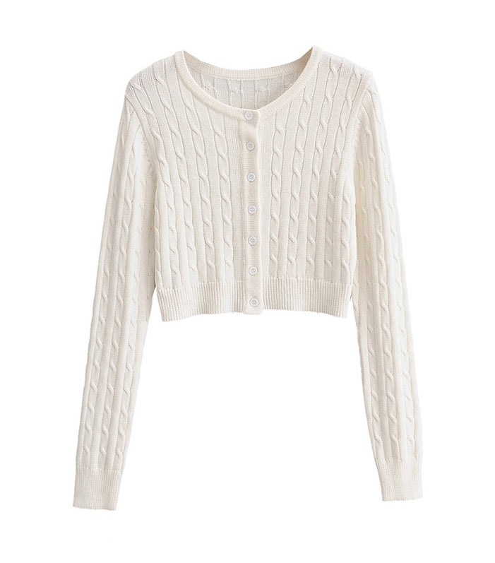 Lilac Knitted Cardigan