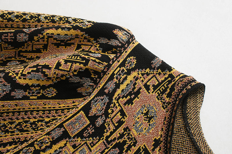 Brown Aztec Mini Dress