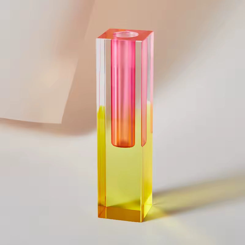 Modern Rainbow Acrylic Bud Vase