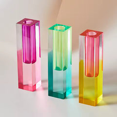 Modern Rainbow Acrylic Bud Vase