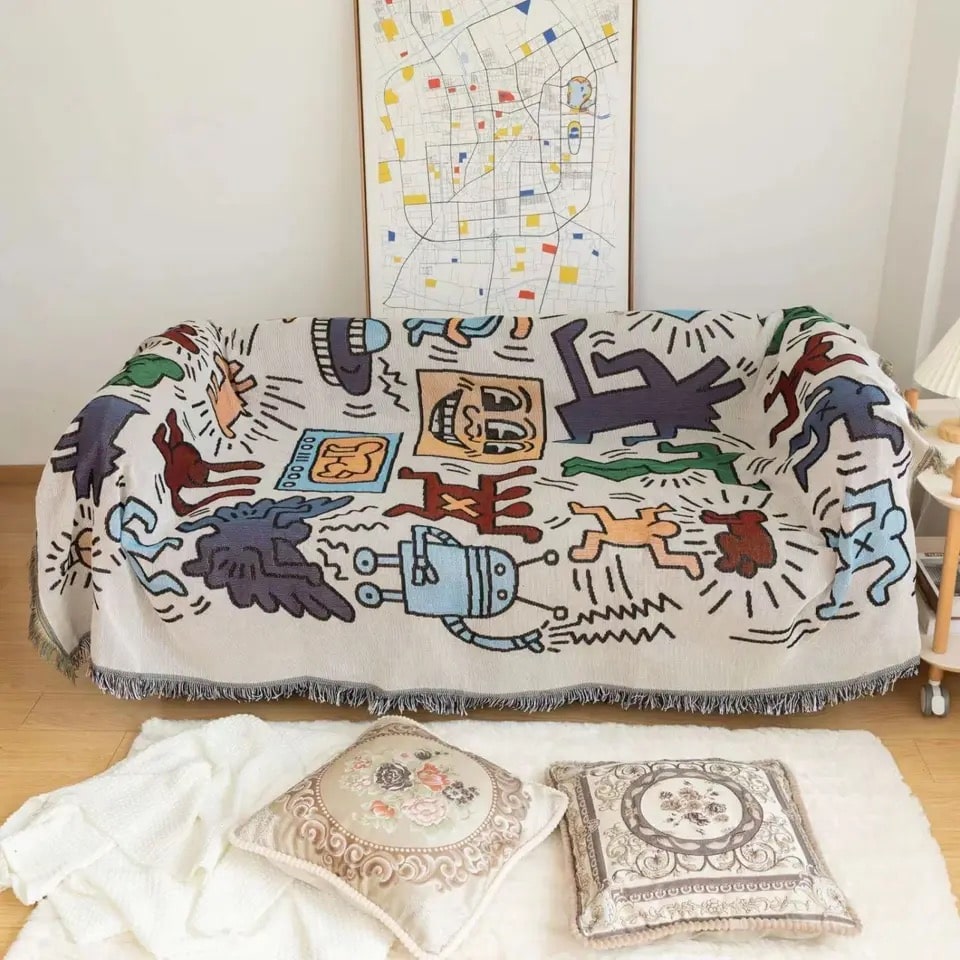 Jigsaw Puzzle Throw Blanket