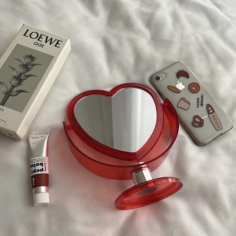 Double Sided Heart Mirror