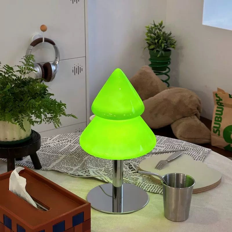 Christmas Tree Glass Table Lamp