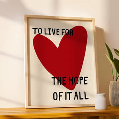 Red Heart Poster