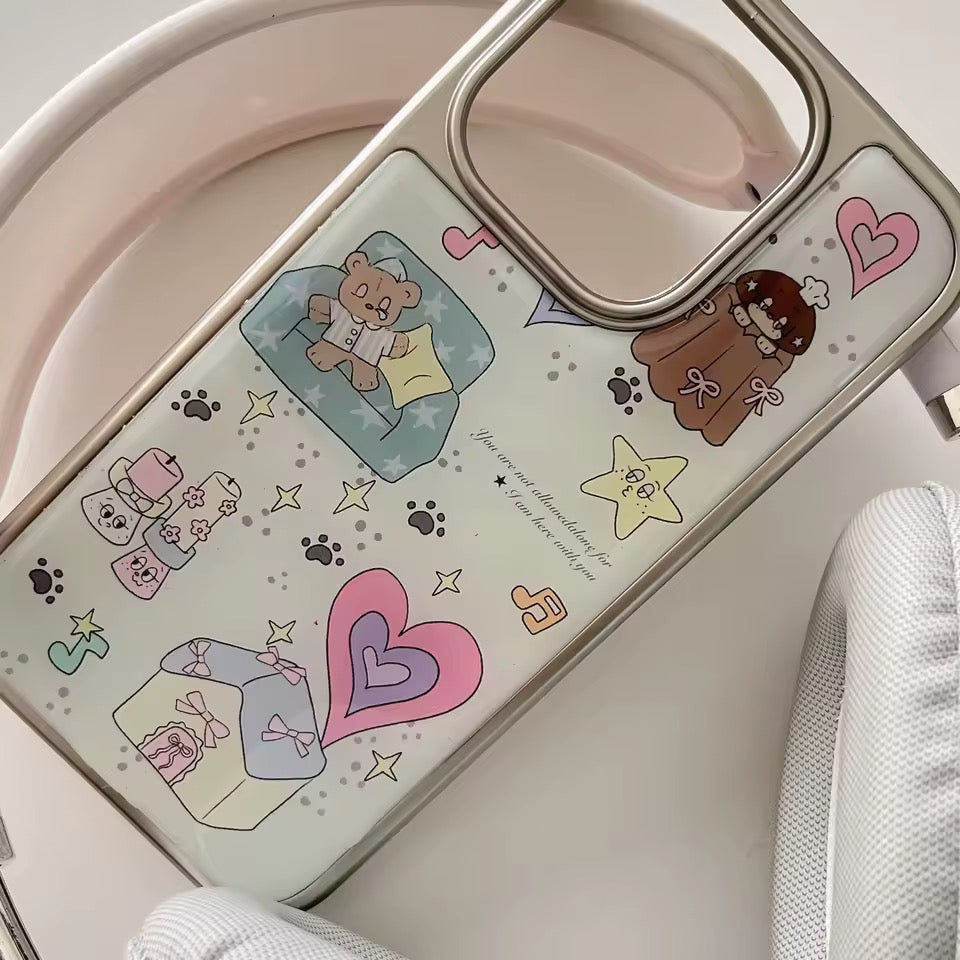 Glossy Teddy Bear iPhone Case