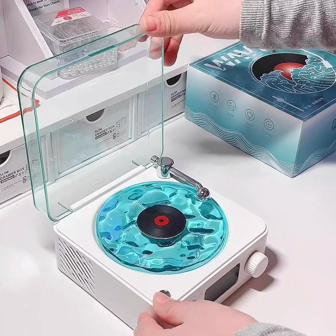 Wave Vinyl Record Player