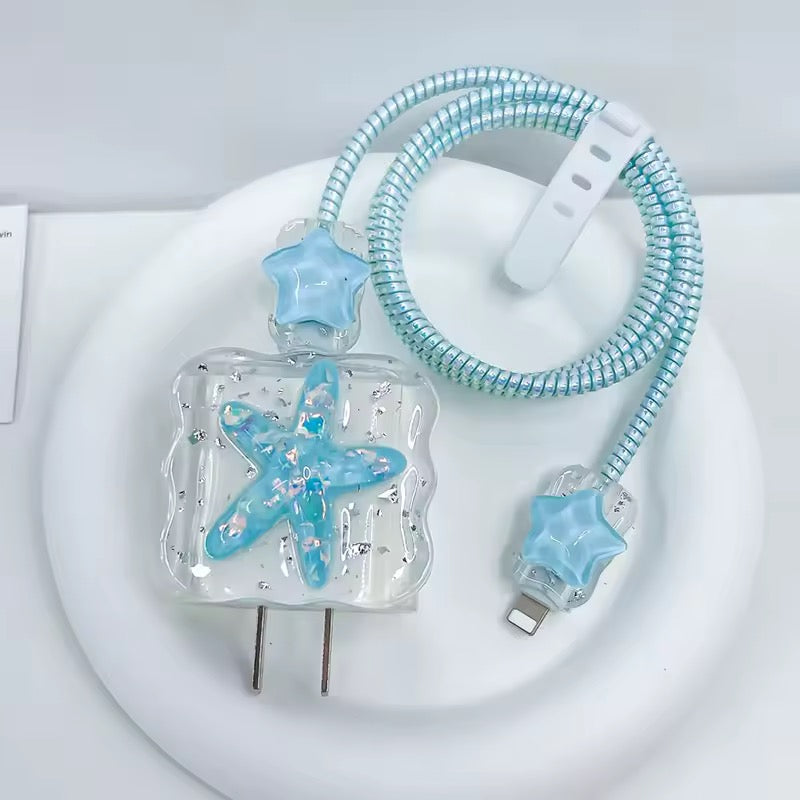 Starfish Crystal USB Cable Protector