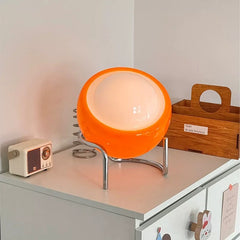 Orange Bauhaus Glass Table Lamp
