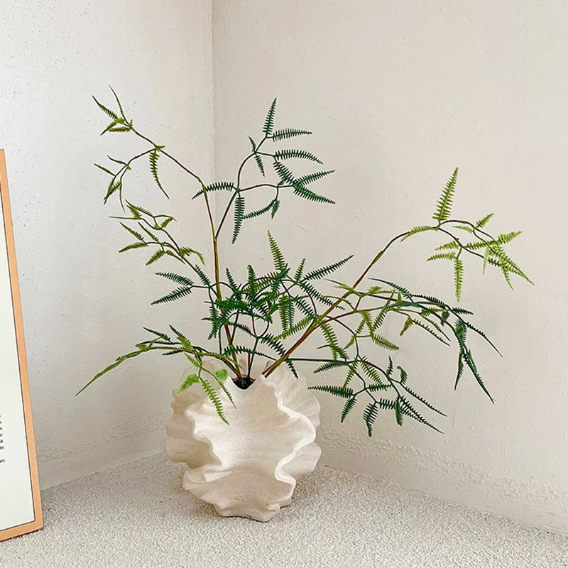 Minimalist Coral Ceramic Vase