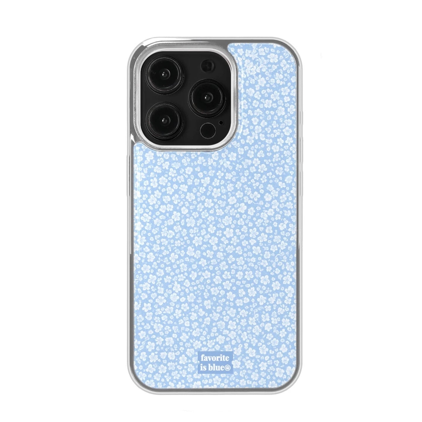 Blue Ditsy Floral iPhone Case