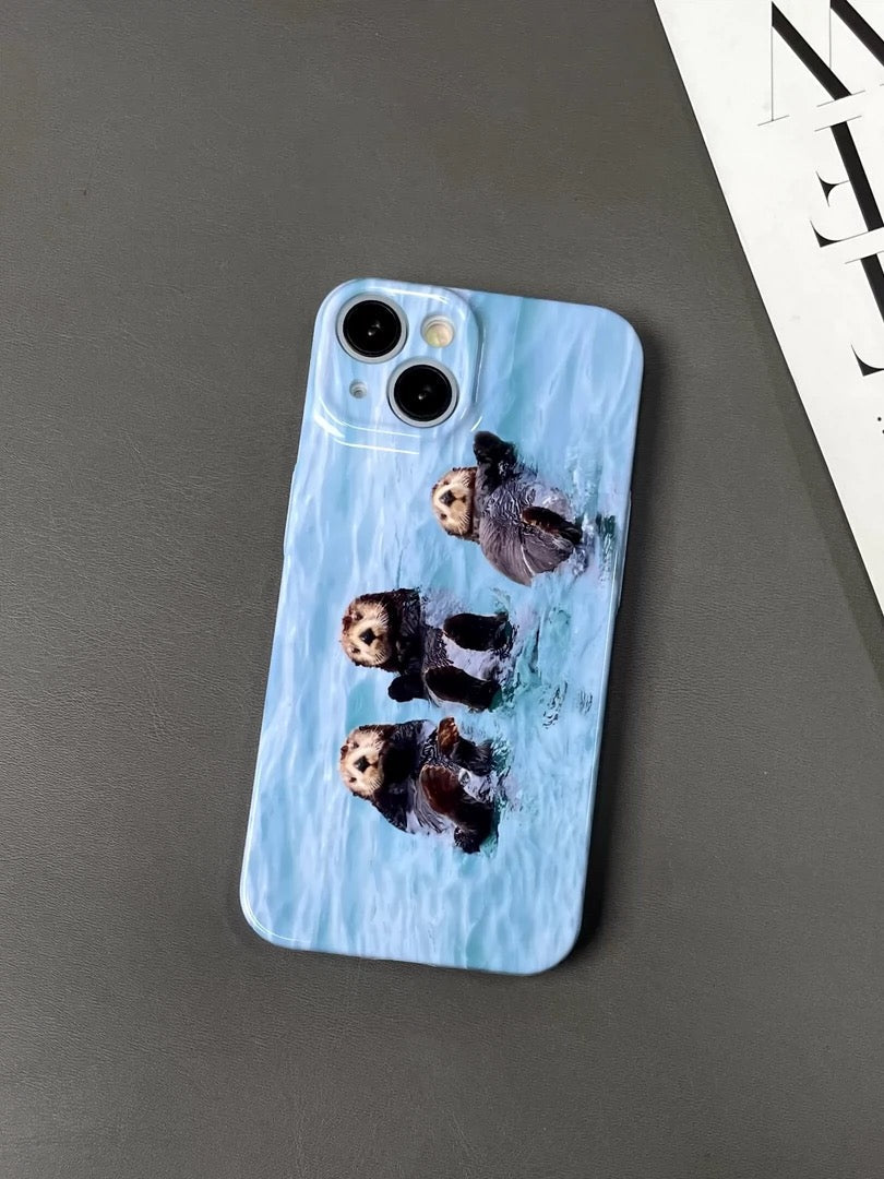 Cute Otters iPhone Case