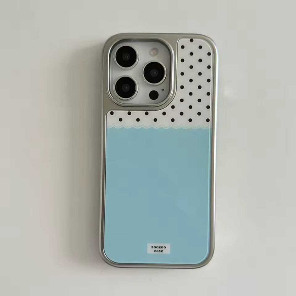 Ice Cream Pastel Blue iPhone Case