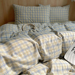 Retro Classic Plaid Duvet Cover Set