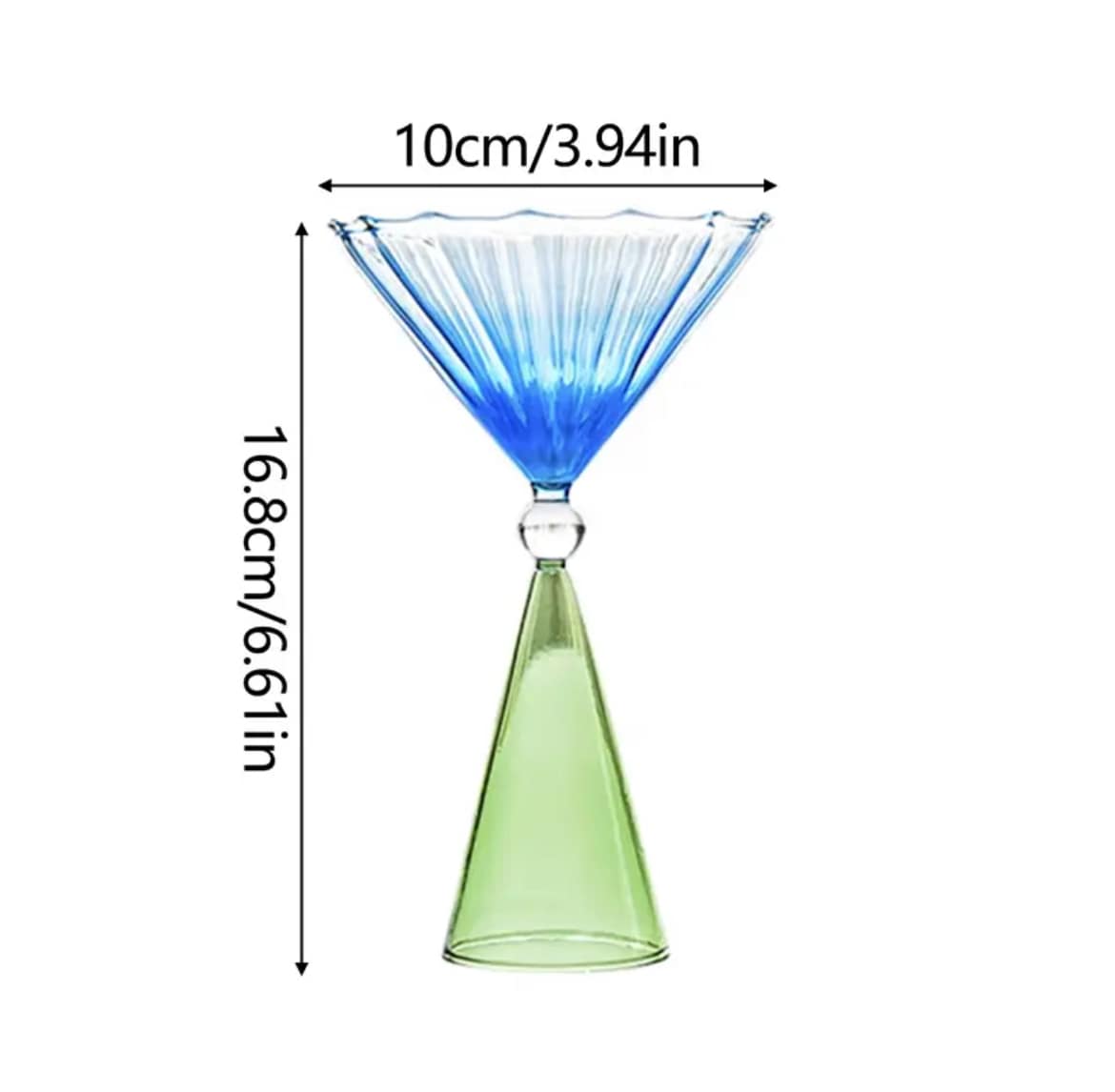 Colorful Cocktail Glass