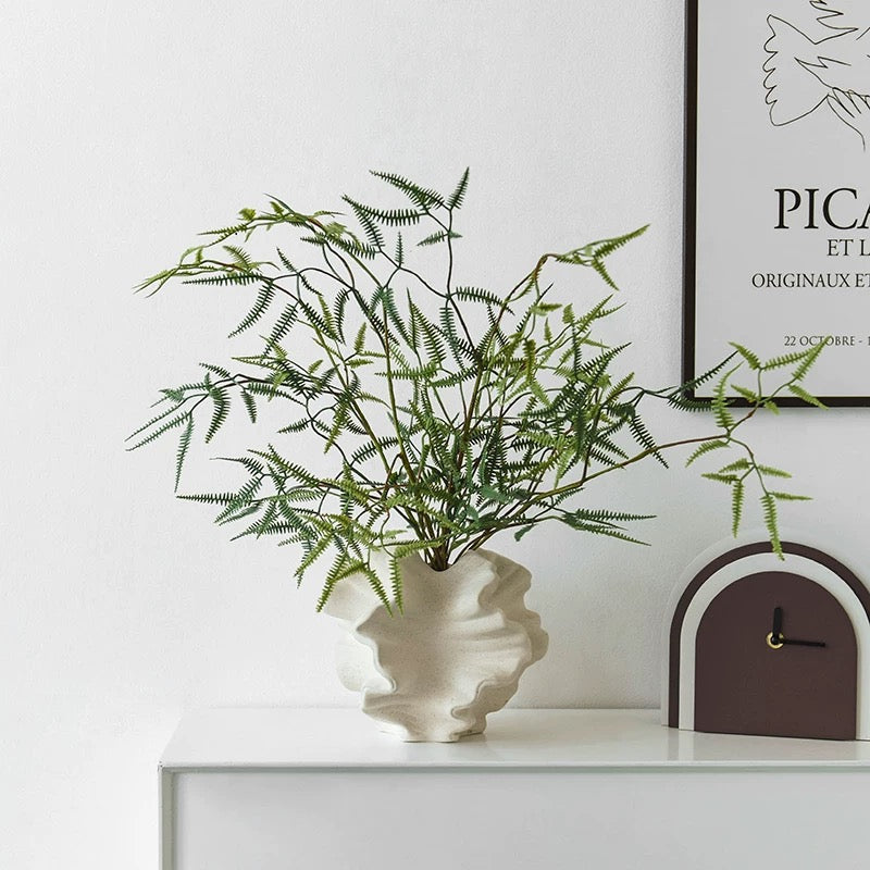 Minimalist Coral Ceramic Vase